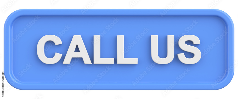 Call us button. 3D illustration. Call us button. 3D illustration.