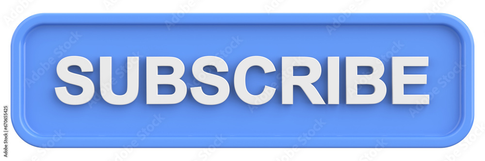 Subscribe button. 3D button. 3D illustration. Subscribe button. 3D button. 3D illustration.