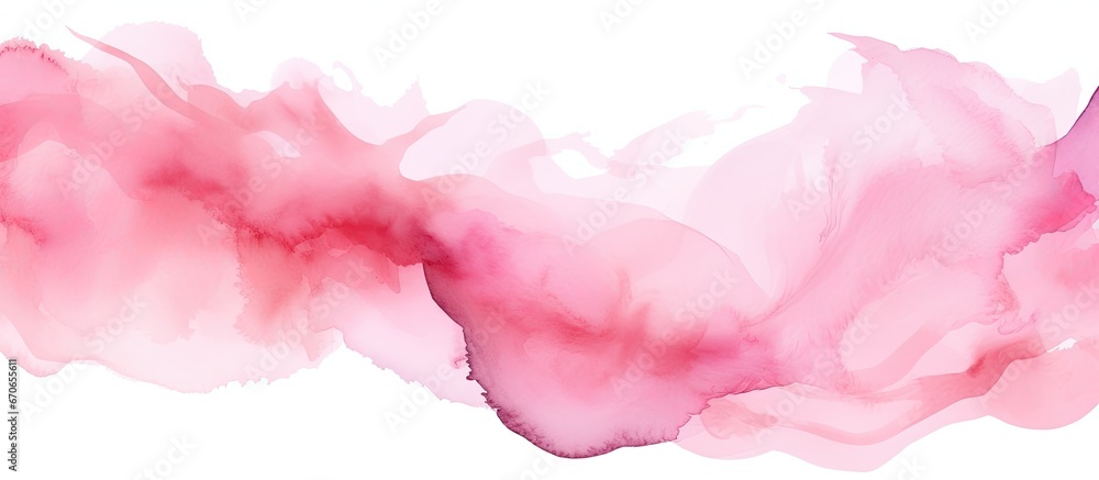 Baby pink hand drawn brush strokes in watercolor Baby pink hand drawn brush strokes in watercolor