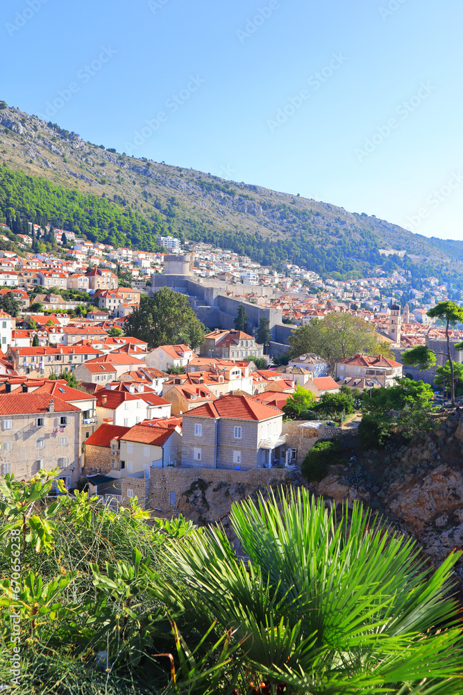 Panorama of old town of Dubrovnik, Croatia