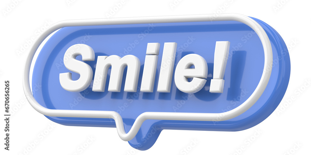 Smile. Word and Phrase. 3D illustration. Smile. Word and Phrase. 3D illustration.
