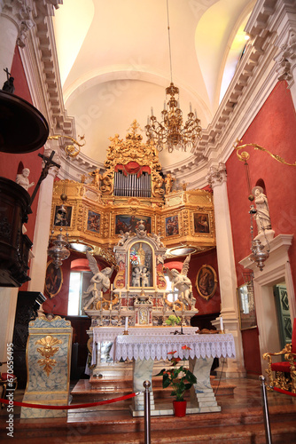  Interior of Church of St. Vlasius in Dubrovnik, Croatia