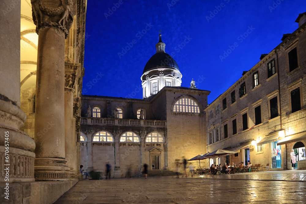Cathedral of the Ascension of the Blessed Virgin Mary in Dubrovnik, Croatia