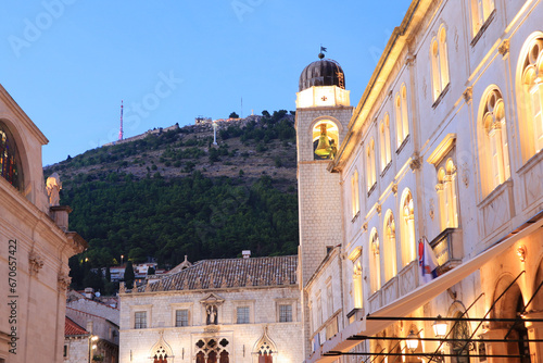 Clocktower and Princely Palace in Dubrovnik, Croatia © Lindasky76