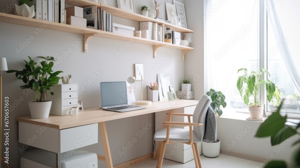 Inspiring office interior design Scandinavian style Home Office ...