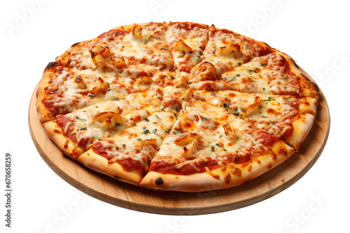 fresh And Hot Pizza Isolated on a Transparent Background