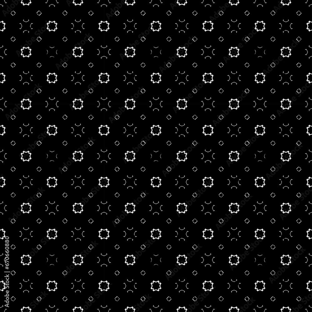 Black and white seamless abstract pattern. Background and backdrop. Grayscale ornamental design. Mosaic ornaments. Vector graphic illustration. EPS10. Black and white seamless abstract pattern. Background and backdrop. Grayscale ornamental design. Mosaic ornaments. Vector graphic illustration. EPS10.