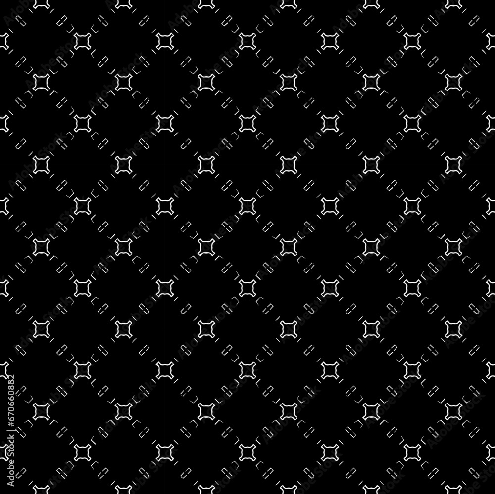 Black and white seamless abstract pattern. Background and backdrop. Grayscale ornamental design. Mosaic ornaments. Vector graphic illustration. EPS10. Black and white seamless abstract pattern. Background and backdrop. Grayscale ornamental design. Mosaic ornaments. Vector graphic illustration. EPS10.