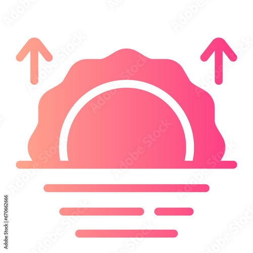 sunrise gradient icon