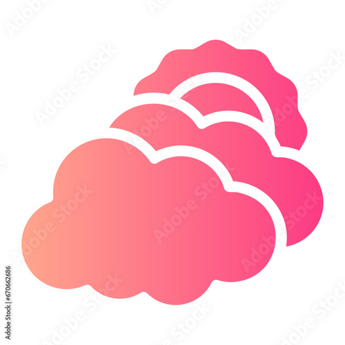 cloudy day gradient icon
