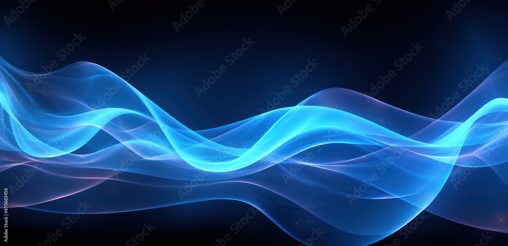 Vibrant Holographic Blue Lines on Black Background Vibrant Holographic Blue Lines on Black Background
