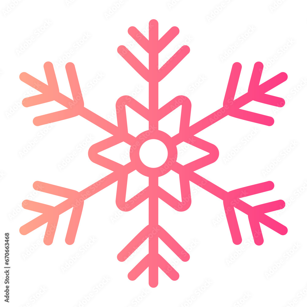 snowflake gradient icon