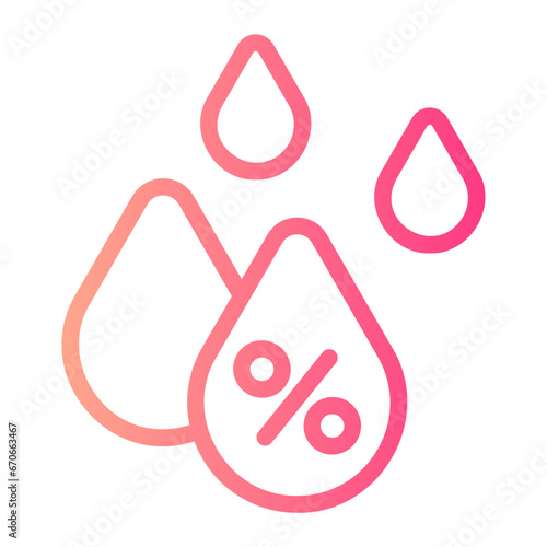 humidity gradient icon
