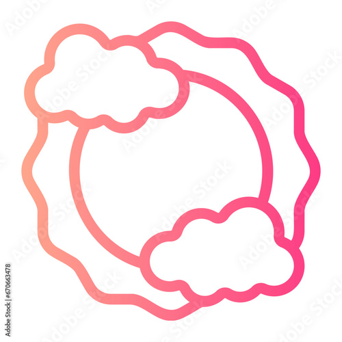 sunny gradient icon