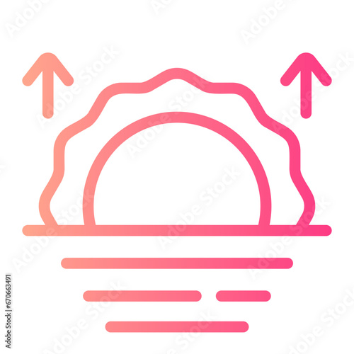 sunrise gradient icon