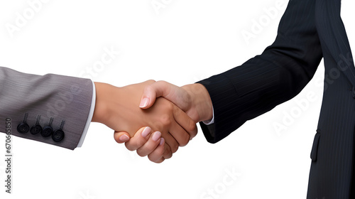 business people shaking hands On transparent background png