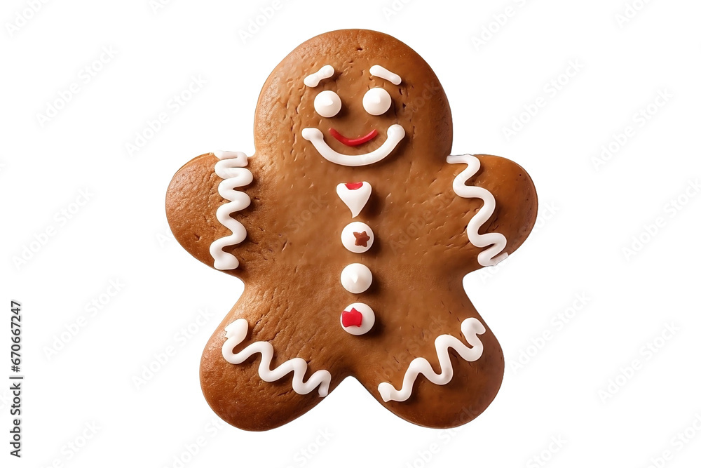 gingerbread person isolated on white background gingerbread person isolated on white background