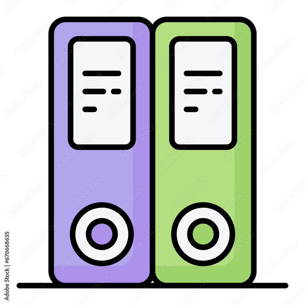 Folder Line Color Icon Folder Line Color Icon