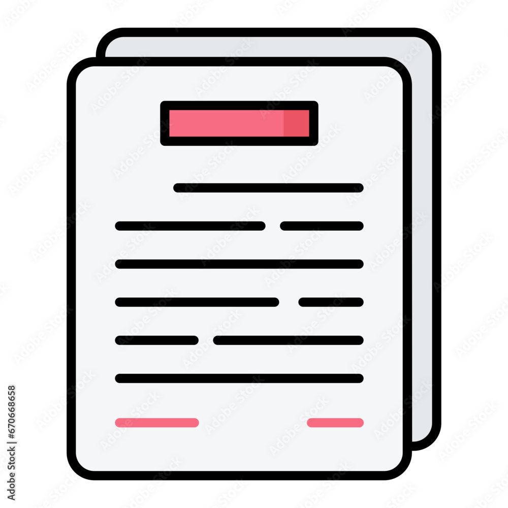Contract Line Color Icon Contract Line Color Icon