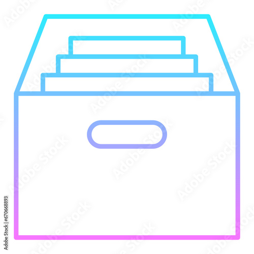 Document Box Gradient Icon