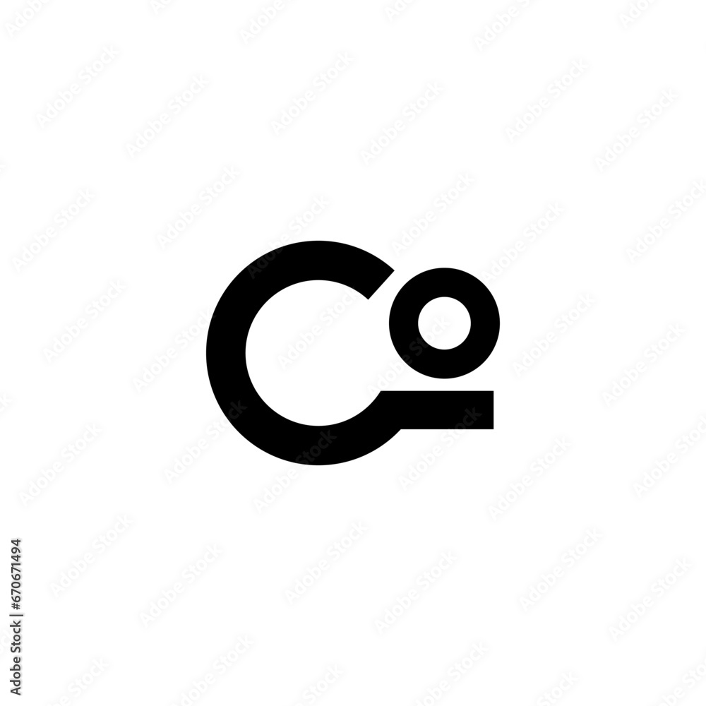 Letter CO logo design template Letter CO logo design template