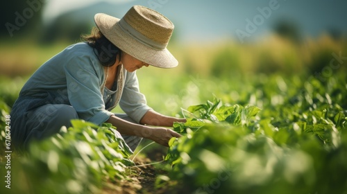 female gardener