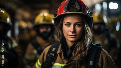 female fire fighter