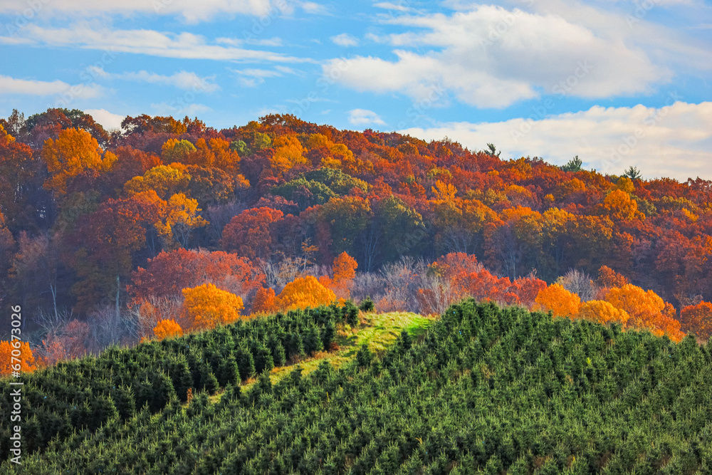 Fall scenery in the Appalachian mountains
