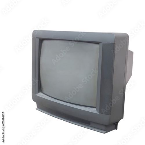 Old CRT TV with speakers on the sides