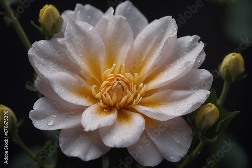 A Macro Close Up Of A Flower