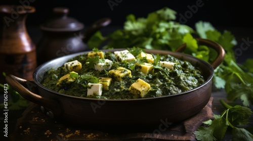 Palak Paneer - Spinach Paneer Curry from India