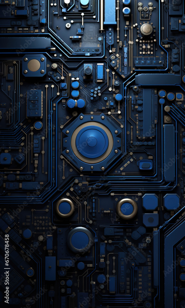Fototapeta premium Motherboard, abstract technology background