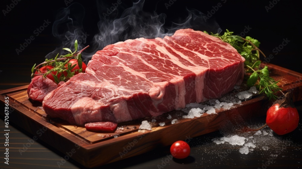 Beef A5 Japanese Wagyu Steak. Beef A5 Japanese Wagyu Steak.