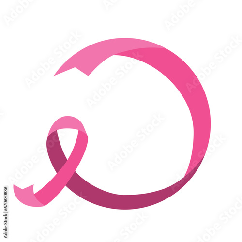 breast cancer awareness symbol bow