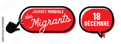 Journée internationale des migrants le 18 décembre 