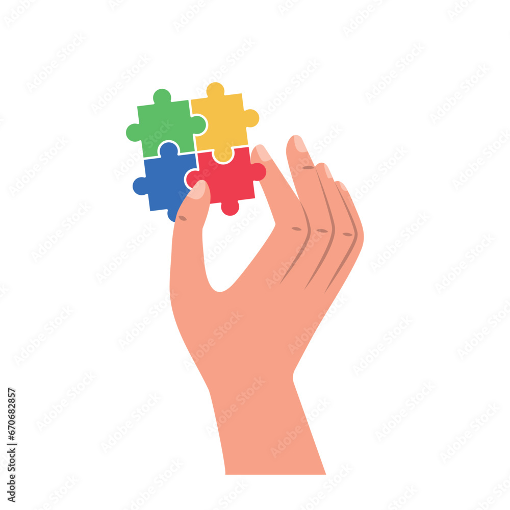 autism awareness hand with puzzle autism awareness hand with puzzle