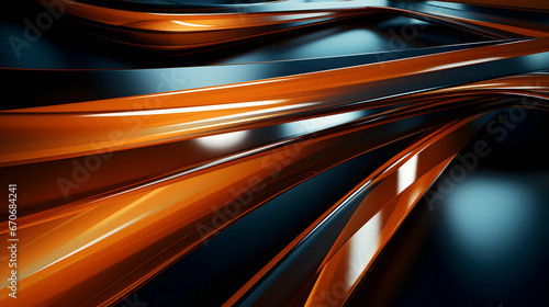 Black and orange colored glass tiles for abstract background and wallpaper. Neural network generated image. Not based on any actual person or scene.