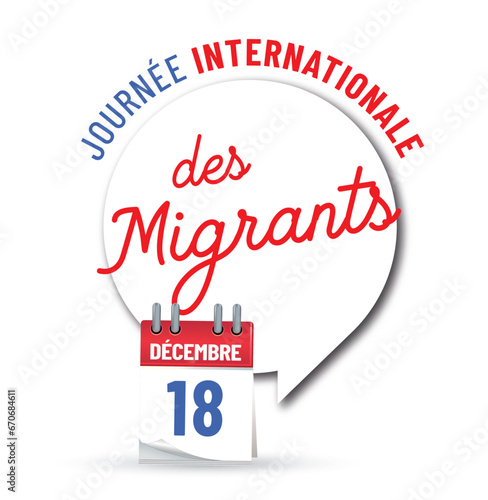 Journ  e internationale des migrants le 18 d  cembre 