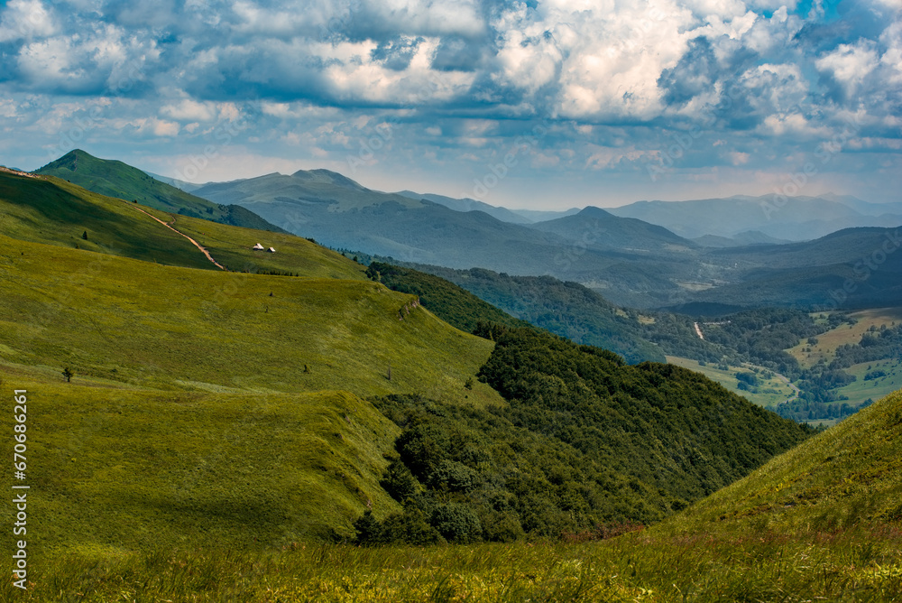 Fototapeta premium beautiful view of the Bieszczady Poloniny