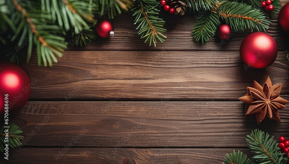 New Year and Christmas winter background with place for text New Year and Christmas winter background with place for text