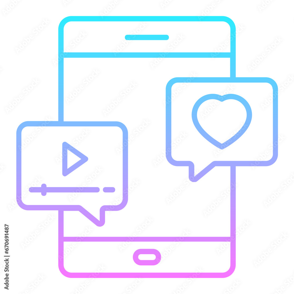 Chat Gradient Icon Chat Gradient Icon
