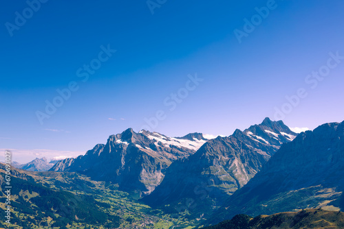 The Swiss Alps  a breathtaking mountain range nestled in the heart of Europe  captivate with their majestic peaks  pristine landscapes  and timeless charm.