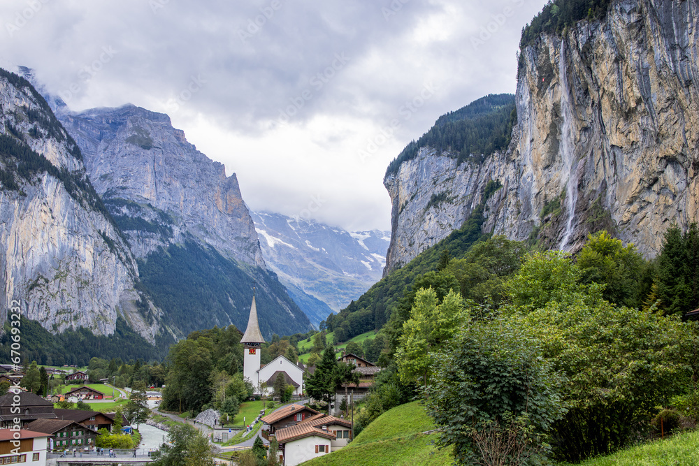 Lauterbrunnen is a picturesque and enchanting Swiss village nestled in the heart of the Bernese Oberland region. 