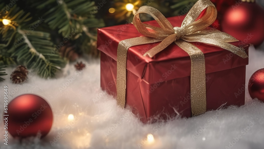 Christmas presents, New Year winter background Christmas presents, New Year winter background