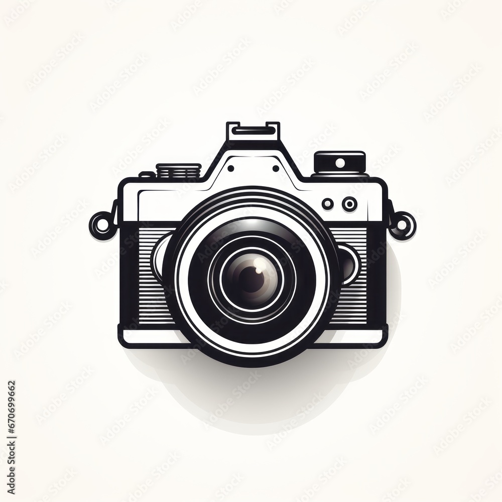 minimalist camera pictogram