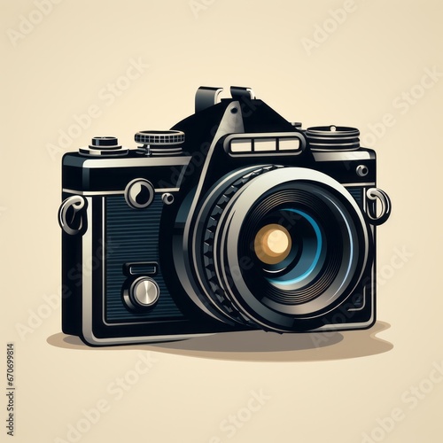 minimalist camera pictogram