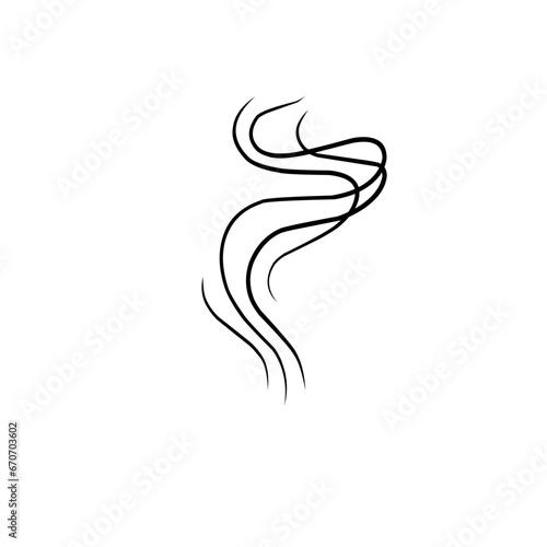 hand drawn smoke aroma