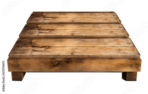 wooden pallet, euro pallet isolated on the transparent background PNG.