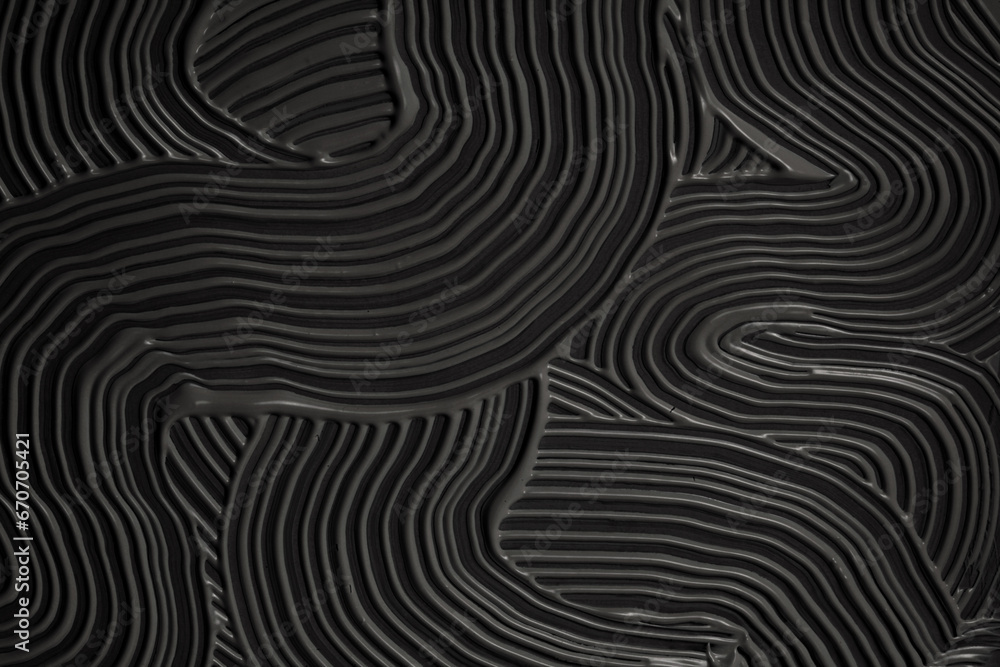 Abstract black acrylic wave empty painting wall. Grunge texture relief background. Abstract black acrylic wave empty painting wall. Grunge texture relief background.