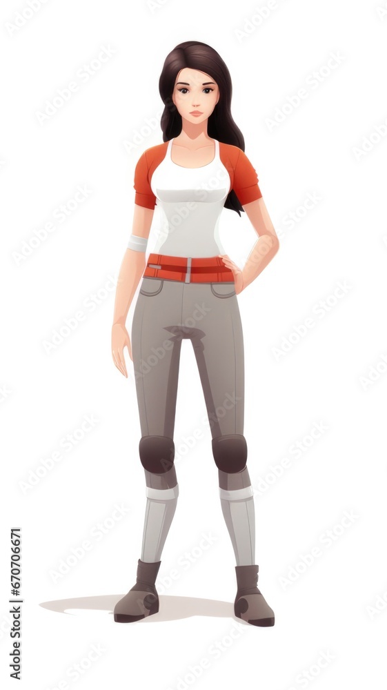 Minimalistic Game Character in a Fantasy World - Illustration for Online Gaming Branding, Marketing, and Promotion. Generative AI Minimalistic Game Character in a Fantasy World - Illustration for Online Gaming Branding, Marketing, and Promotion. Generative AI